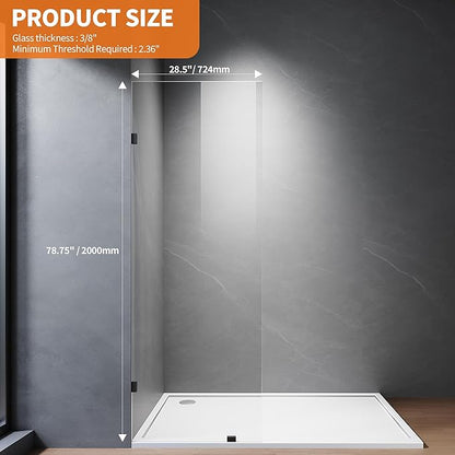 Shower Glass Panel, Fixed Shower Screen Panel - Image 7