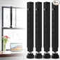 Gadgetzan 4 Pack Window Security Bars Adjustable 11"-18", Portable Short by Ourproductsarededicatedtobringingyouconvenience