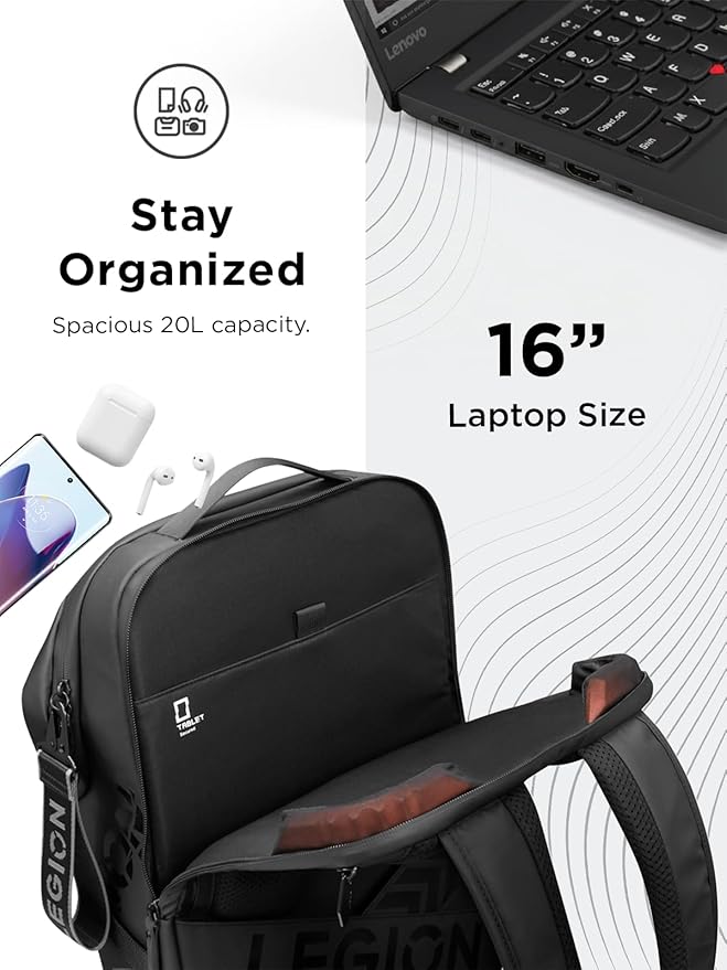 Lenovo Legion Gaming Laptop Backpack GB700 – Extra Large, Fits Up to 16-Inch - Image 6
