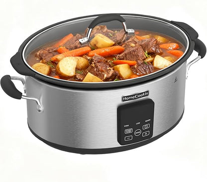 HOMECOOKIN Slow Cooker, Extra Large 10 Quart Digital Programmable Slow Cookers by HOMECOOKIN