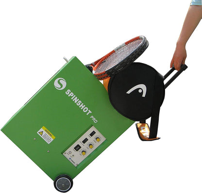 spinshot pro tennis ball machine (the best model, close-up detail