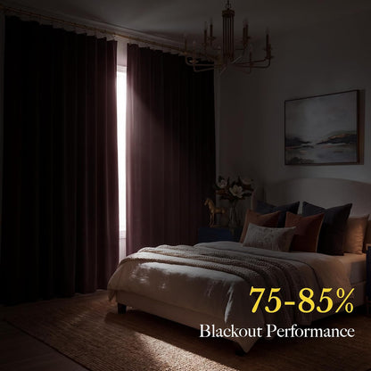 RYB HOME Velvet Curtains 102 inches Long, Extra Long High Ceiling Curtains | Thermal Insulated,Luxurious Home Decor,OEKO-TEX Certified,Apartment Loft Large Windows,W52 x L102,Baby Pink,2 Panels Set