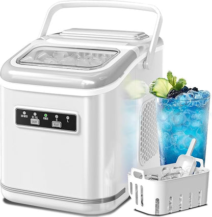 Ice Maker Machine Countertop Portable Compact Small Bullet Ice Maker by Electactic