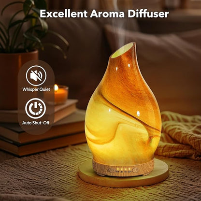 Essential Oil Diffuser, 120 ml Glass Aromatherapy Diffuser - Image 2