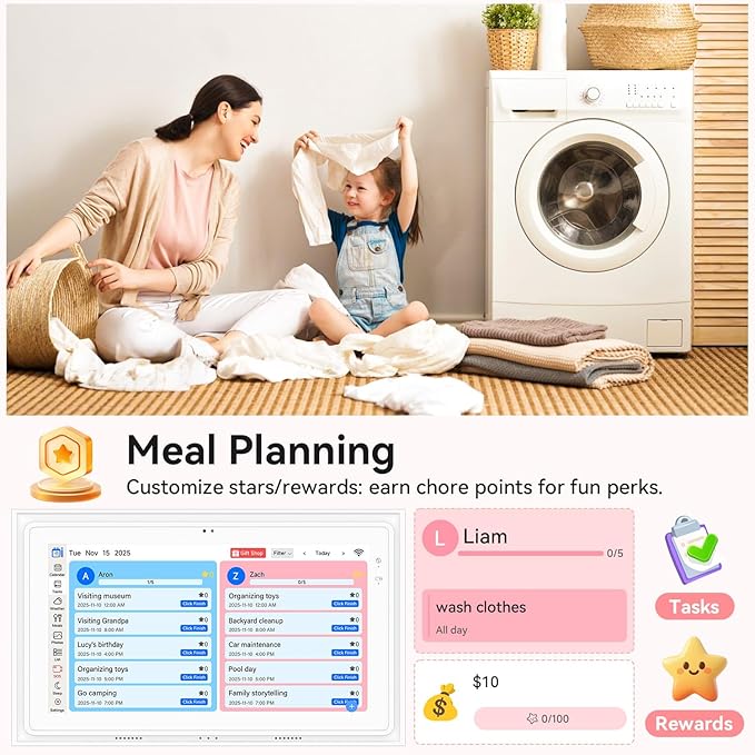 Missfly 12.3 Inch AI Calendar, Electronic Calendar Planner Wall Touch Screen - Image 6