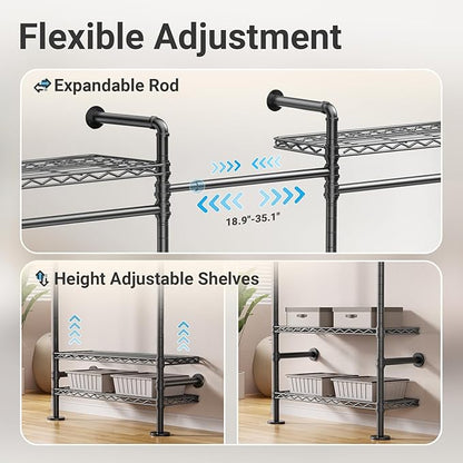 Timate F3 Garment Rack Heavy Duty Clothes Rack - Image 6