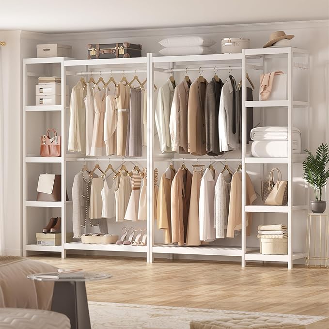 Homykic Bamboo Clothes Rack Garment Rack - Image 2
