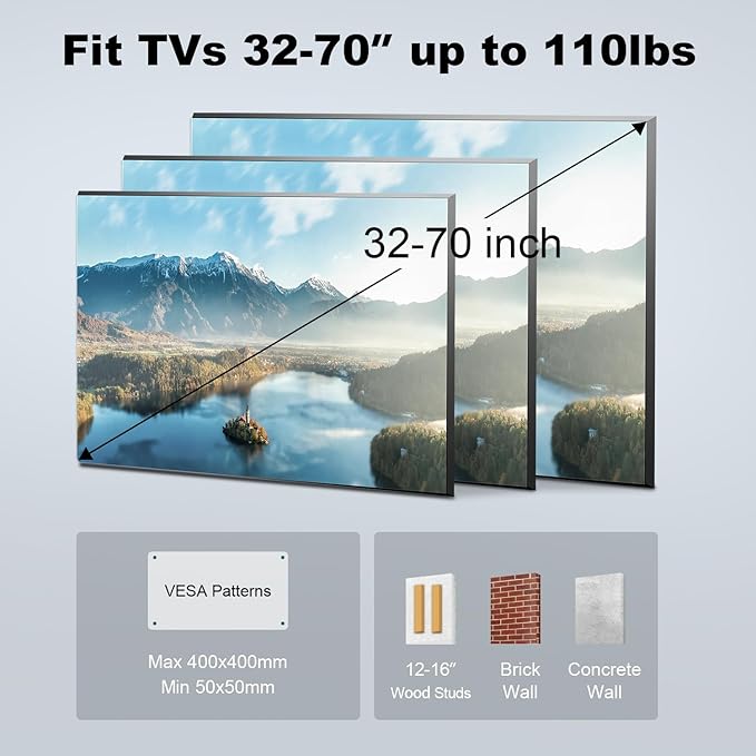 USX STAR UL Listed Full Motion TV Wall Mount Bracket - Image 6