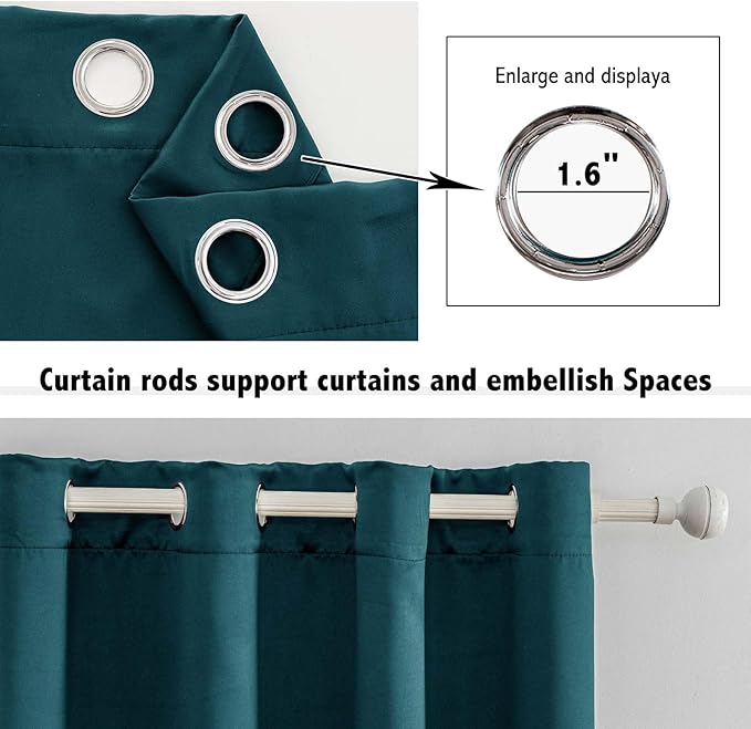Anytime 100% Blackout Curtain 2 Panels Set, Thermal Insulated Window Drapes - Image 4