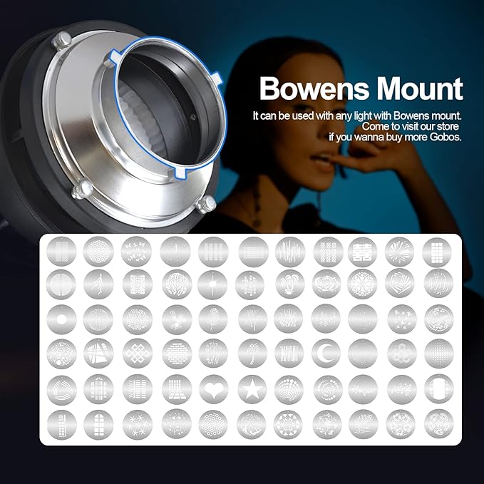 Wellmaking Bowens Mount Optical Snoot Conical, Flash Projector Attachment - Image 7
