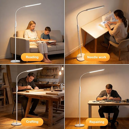 Bright LED Eye-Protecting Reading Floor Lamps - Image 3