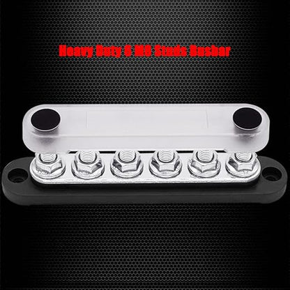 6 x M8 Studs Power Distribution Block Bus Bar 12V, Ampper 5.9" HD 200A Marine - Image 4
