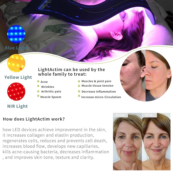 2 Modes Light Pad Skin Care Treatment Device, Facial Wrinkles - Image 7