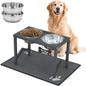 Elevated Dog Bowl Stand, 11.8 Inch Tall Raised Feeder by FLODOMIXHOME