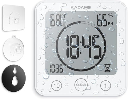 KADAMS Shower Clock Waterproof Bathroom Timer – Digital Wall Clock - Image 8