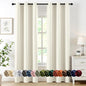 MIULEE Cream Blackout Curtains for Bedroom Living Room 72 Inches Long 2 Panels by MIULEE