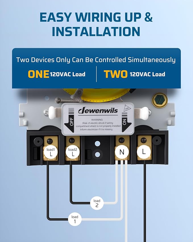 DEWENWILS 24-Hour Mechanical Timer Switch - Image 5