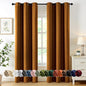 MIULEE Gold Brown Blackout Curtains by MIULEE