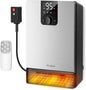 Wall Heater for Bathroom, 1500W Fast Heating Electric Space Heater by GiveBest
