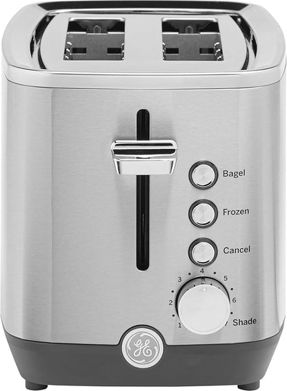 GE 2 Slice Stainless Steel Toaster, Extra Wide Slots by GEAppliances