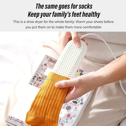 Household USB Shoe Dryer With Timer White Deodorizing Boot Drying Machine - Image 9