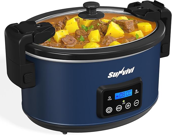 Sunvivi 8.5 Quart Programmable Slow Cooker: Multi-Cooker Food Warmer by WeGetLife