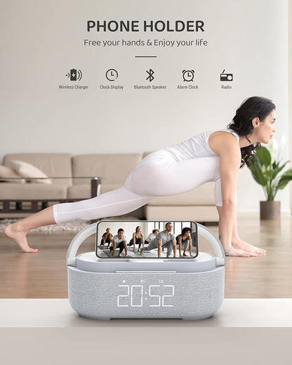 COLSUR Bluetooth Speaker Alarm Clock - Image 5