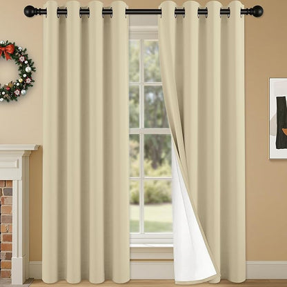 100% Blackout Curtains 95 Inch Length by Unknown