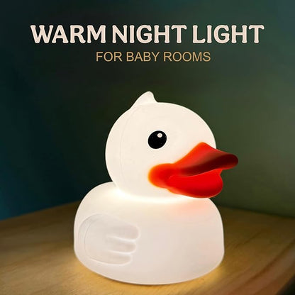 Junlumen Cute Duck Night Light – Soft Silicone Tap Lamp - Image 2