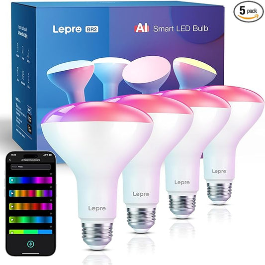 Lepro BR2 AI LED Smart Bulbs by Lepro
