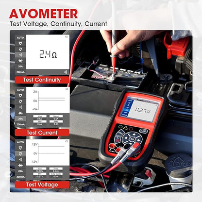 Autel AL539B OBD2 Scanner, 3-in-1 Code Reader Battery Tester Avometer - Image 6