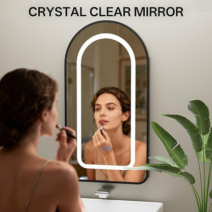 LED Arched Bathroom Medicine Cabinet - Image 9