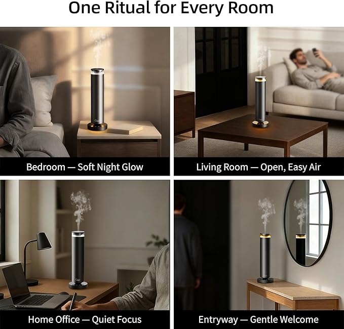 A5 Waterless Essential Oil Diffuser Starter Kit – 1000 Sq Ft Large Room - Image 5