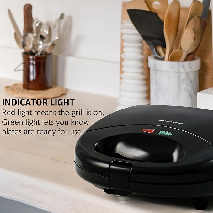 OVENTE Electric Sandwich, Panini and Waffle Maker Set - Image 4
