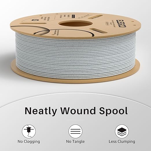 ELEGOO PLA Filament 1.75mm Marble 1KG, 3D Printer Filament Dimensional Accuracy - Image 4