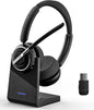 Wireless Headset, Charging Base & Mic Mute by PrancyBt