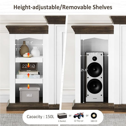 Naice 80" Electric Fireplace - Image 9