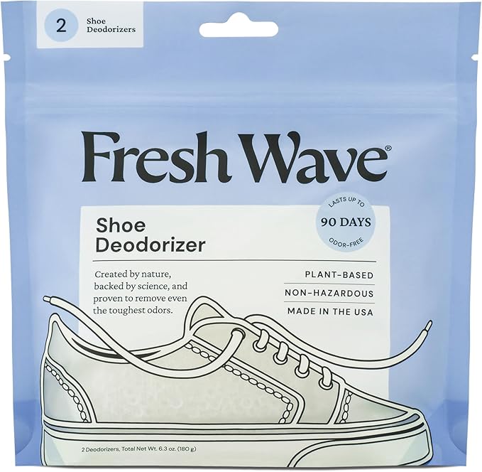 Fresh Wave Shoe Deodorizer, 1 Pack – Natural & Safe Shoe Freshener by FreshWave