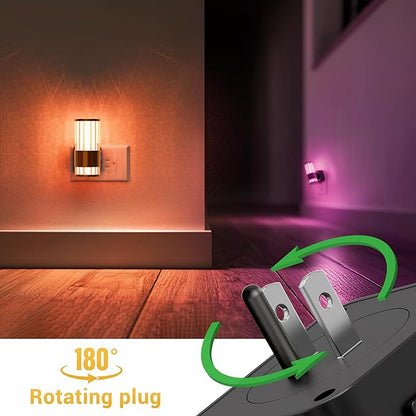 L LOHAS LED Night Light, Night Lights Plug into Wall, 2 Pack 10-Color RGB - Image 4