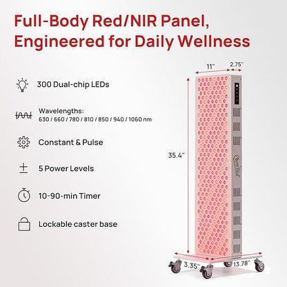 Red Light Therapy Panel for Body, 7 Wavelengths, Near‑Infrared Light Wellness - Image 2