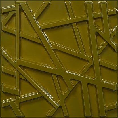 LEVOWAY 3D Wall Panels for Interior Wall Decor, 11.8''x11.8'' 33 Pack Accent by LEVOWAY