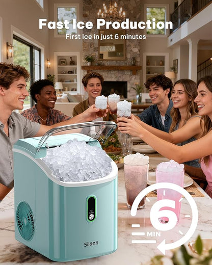 Silonn Nugget Ice Maker Countertop, Pellet Ice Machine - Image 5