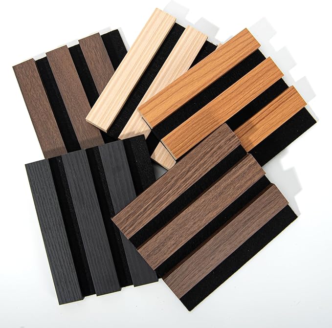 Art3d 5-Pack Acoustic Wood Slat Wall Panel Sample - Image 3