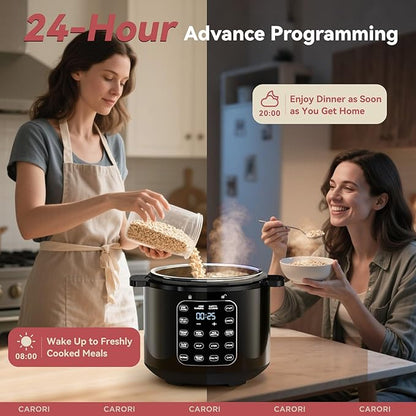 9-in-1 Electric Pressure Cooker 6 Qt, Stainless Steel Inner Pot, Programmable - Image 7