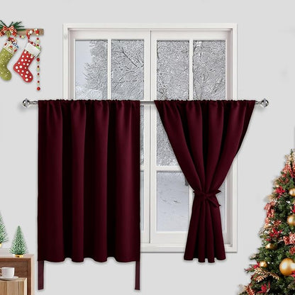 JIUZHEN Short Blackout Curtains by JIUZHEN