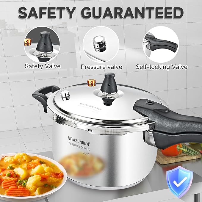 Stainless Steel Pressure Cooker - Image 3