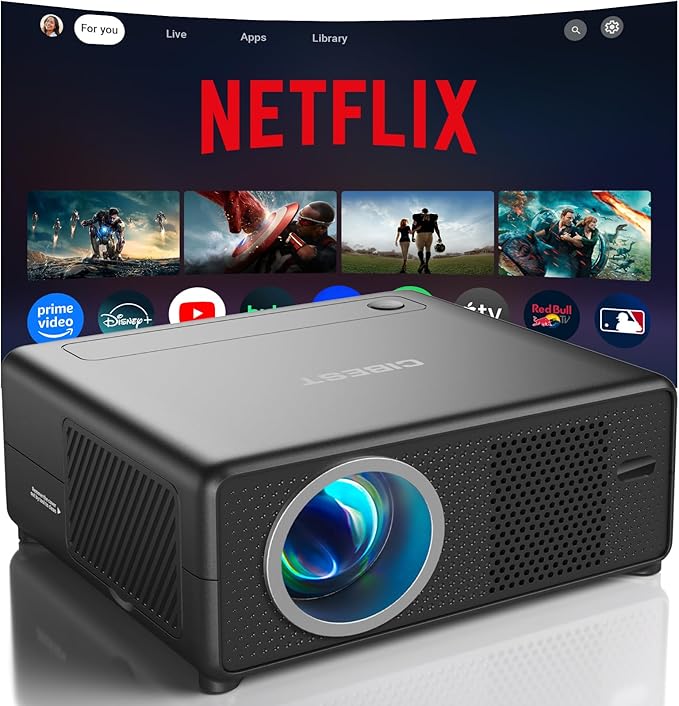 CiBest Mini Projector with WiFi and Bluetooth, Compatible with by CiBest