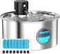Cat Water Fountain with Motion Sensor: Rechargeable Cat Fountain Wireless by TOONIOOS