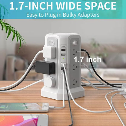 Surge Protector Power Strip Tower - Image 4