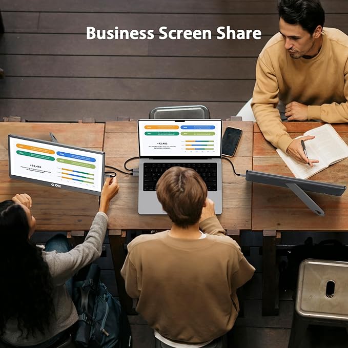 QQH Portable Monitor, 15.6" Portable Travel Monitor - Image 9
